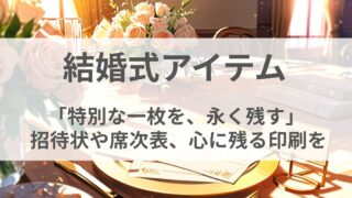 結婚式アイテム